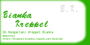 bianka kreppel business card